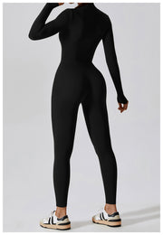 Nylon Longsleeve Jumpsuit