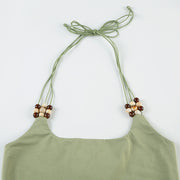Beaded Halterneck Top