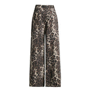 Leopard Ripped Denim Pant