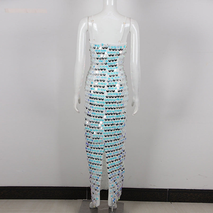 Anela Sequined Maxi Dress