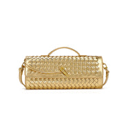 Woven Baguette Crossbody Bag