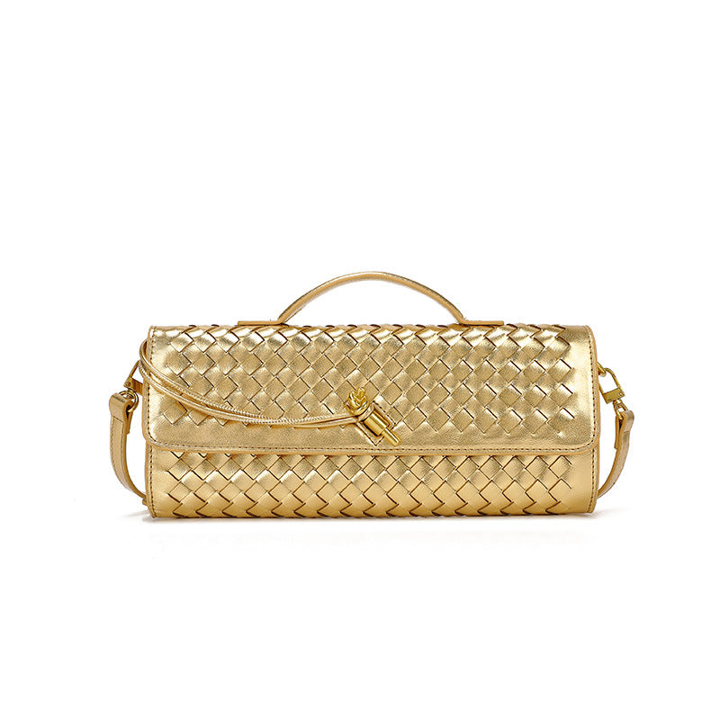 Woven Baguette Crossbody Bag