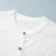 Plush Cardigan Maxi Skirt Set