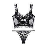 Gabrielle Lace Lingerie Bralette + Panty Set