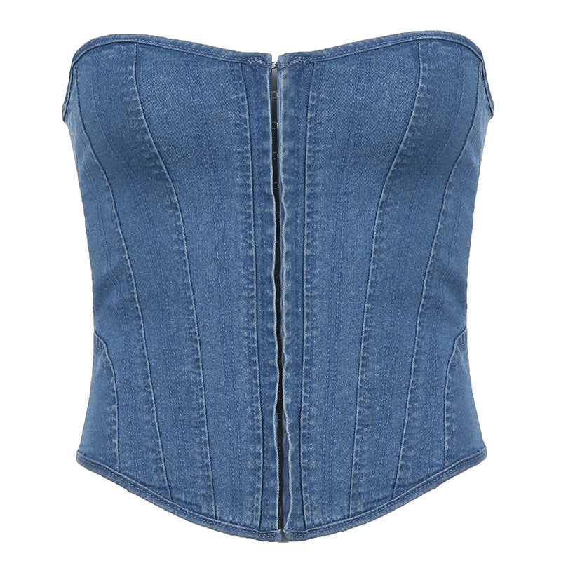 Seychelle Denim Corset Top