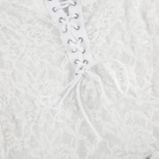 White Lace Mini Dress