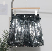 Gradient Sequin Mini Skirt