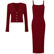 Red Two-Piece Set