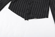 Black Pinstripe Shirt