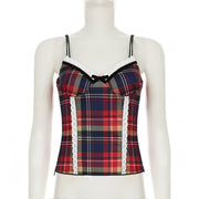 Plaid Cami Top