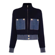 Modena Woolen Stitched Denim Jacket