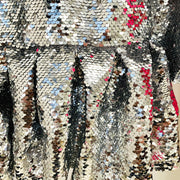 Metallic Sequin Mini Dress