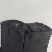 Pearlescent Embellished Mini Dress