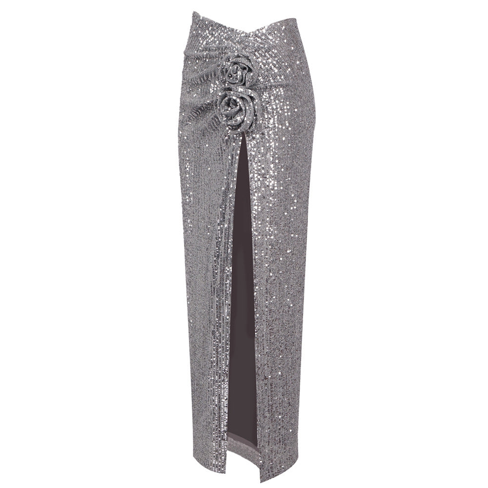 Argenta Sequined Maxi Skirt