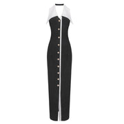 Pearl Buttondown Maxi Dress
