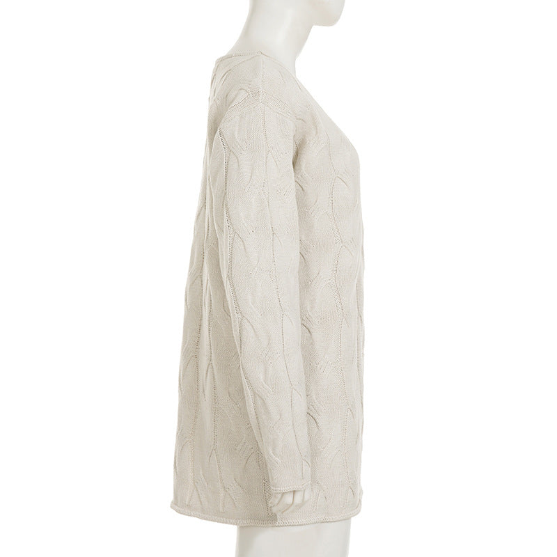 Cable Knit Loose Fit Sweater