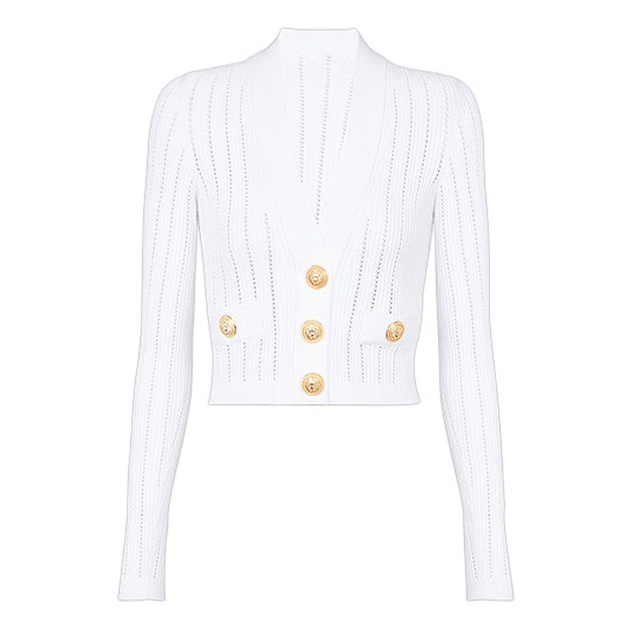 Maria Ribbed Knit Cardigan