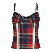 Plaid Cami Top