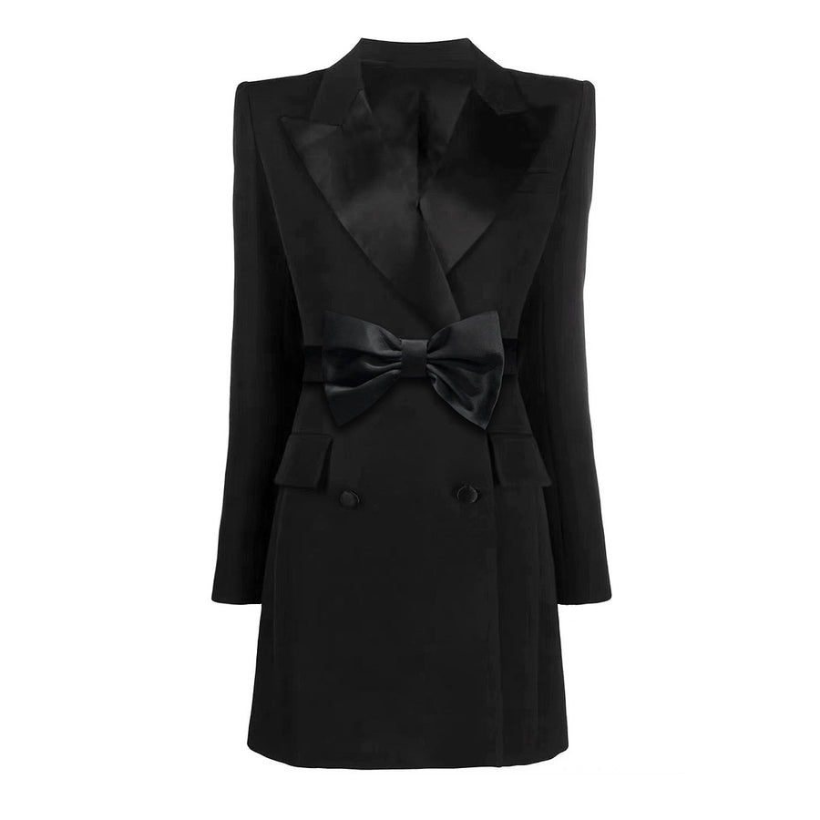 Lorenza Bow Belt + Blazer Dress