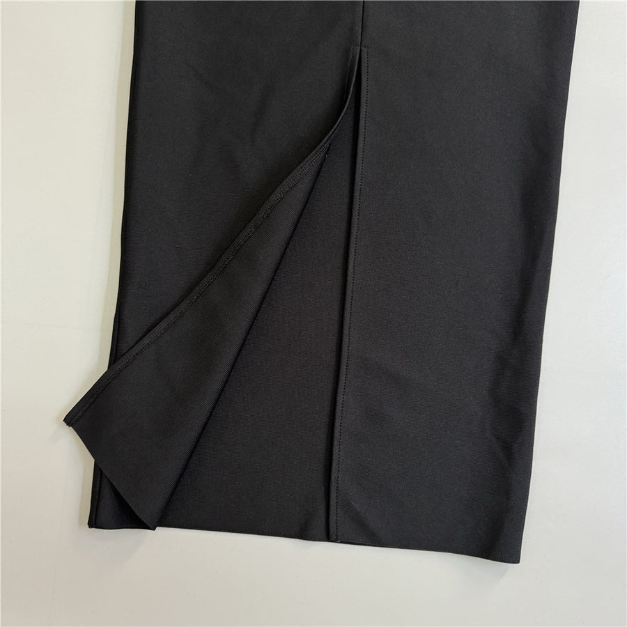 Off-Shoulder Embellished Maxi Dress