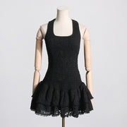 Halter Ruffle Dress