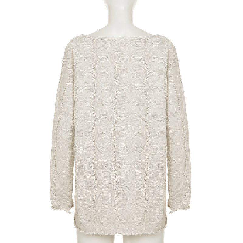 Cable Knit Loose Fit Sweater