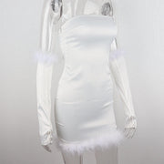 Arctic White Mini Dress + Gloves