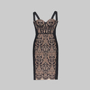 Lace Bodycon Midi Dress