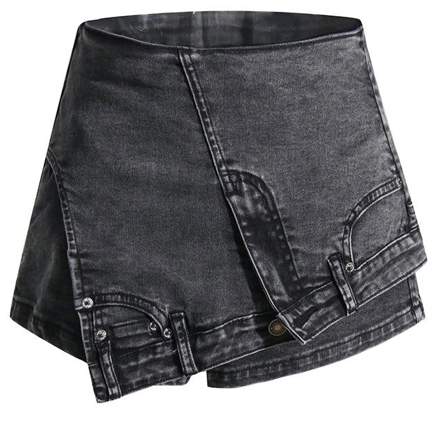 Isla Asymmetric Denim Skort