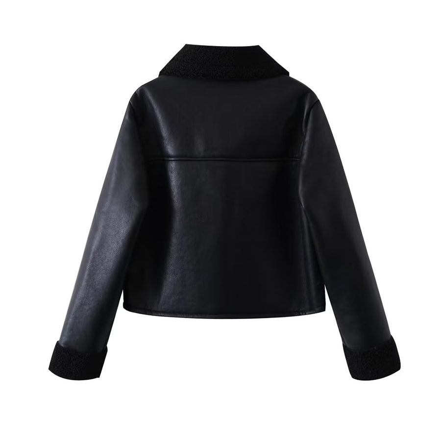 Marietta Vegan Leather Coat