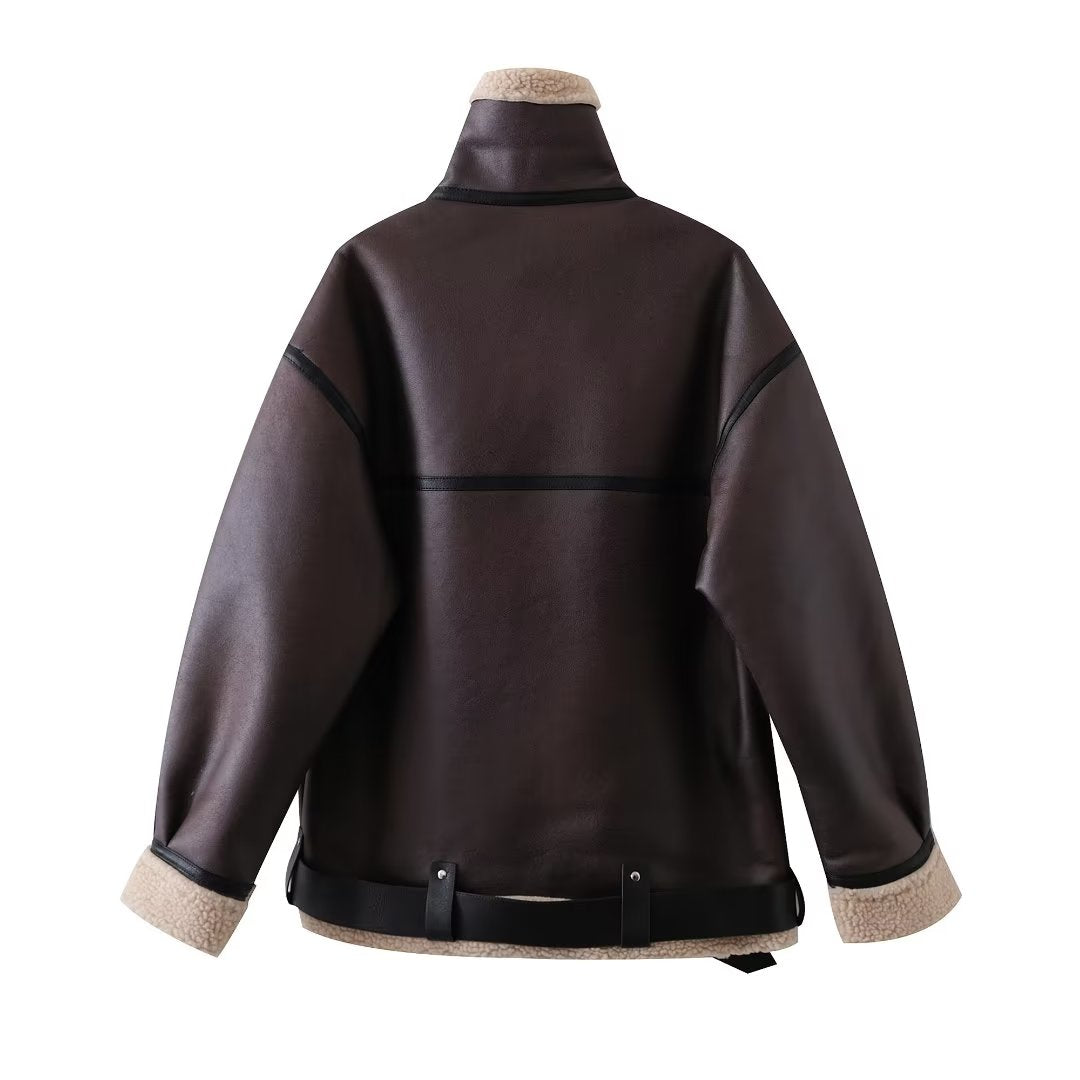 Espresso Sherpa Lined Jacket