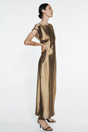 Mia Satin Midi Dress