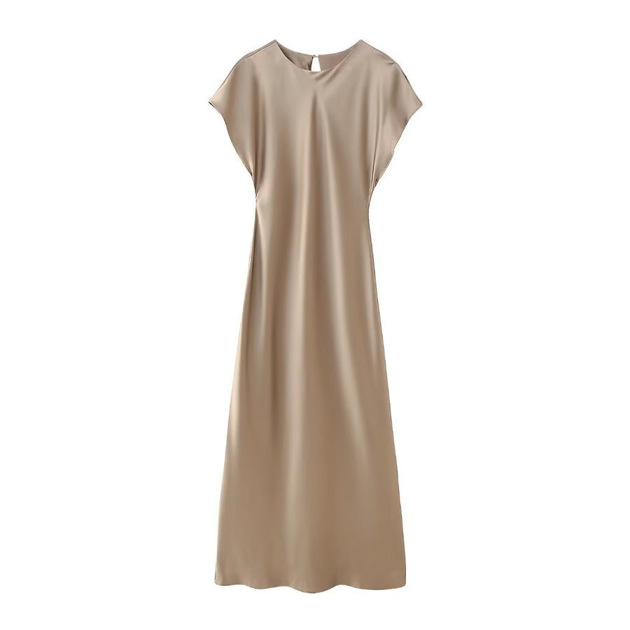 Mia Satin Midi Dress