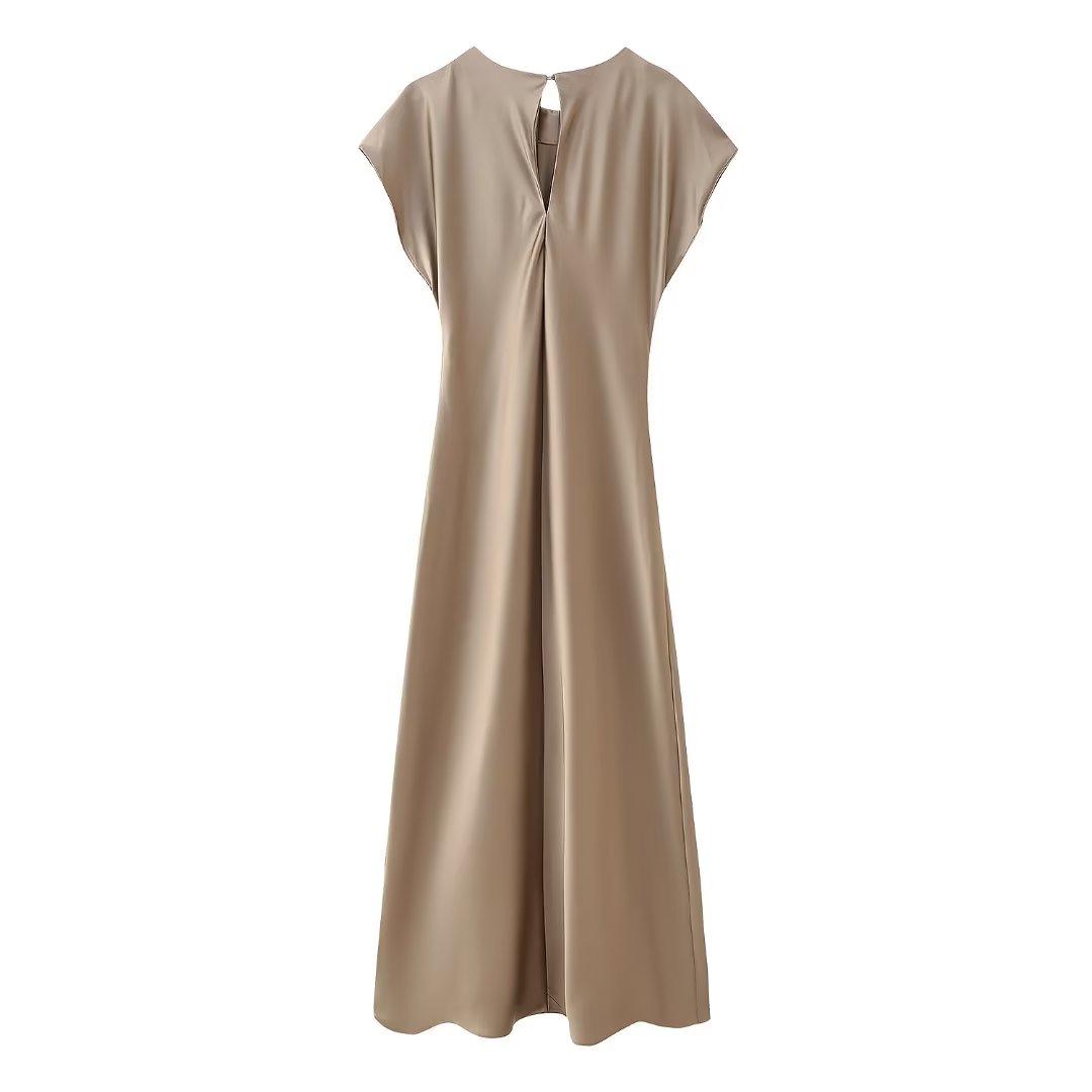 Mia Satin Midi Dress