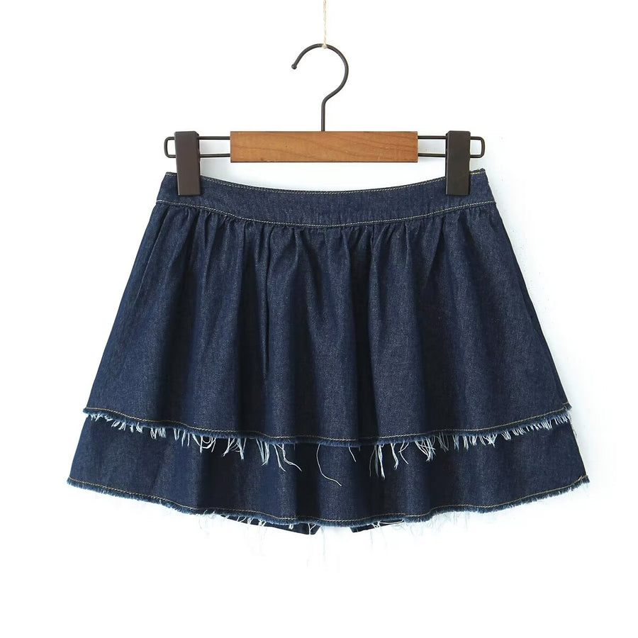 Jade Denim Skirt