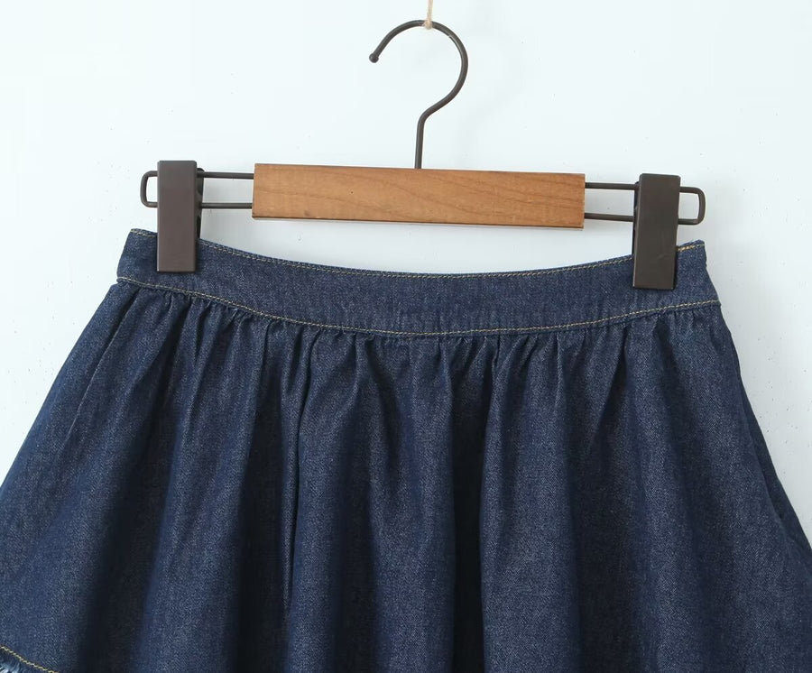 Jade Denim Skirt