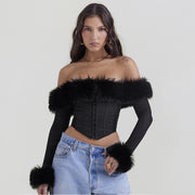 Rica Corset Long Sleeve Top