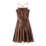 Matera Satin Mini Dress