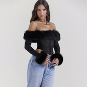 Rica Corset Long Sleeve Top